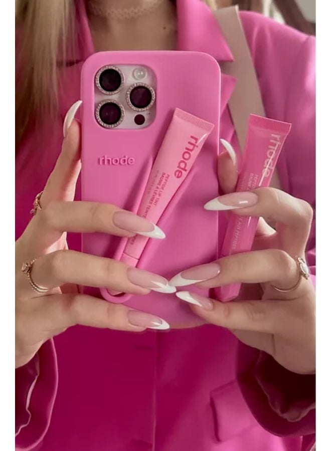 رود حامل شفاه سيليكون من رود لهاتف آيفون 15، جراب لاصق ملمع شفاه للهاتف، جراب لاصق لحمل الشفاه، حامل خلفي لاصق لهاتف آيفون 15 من رود (شريط) - Image 5